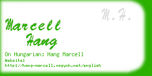 marcell hang business card